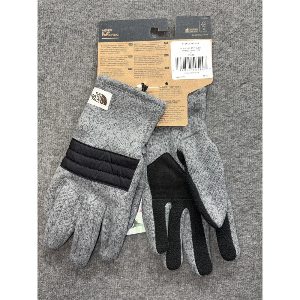 The North Face Men's Gloves‎ Gordon Etip Grey Small NWT